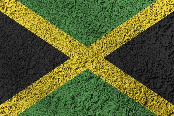 Σημαία Jamaika Στην Υφή Φόντου Έννοια Για Σχεδιαστικές Λύσεις — Φωτογραφία Αρχείου