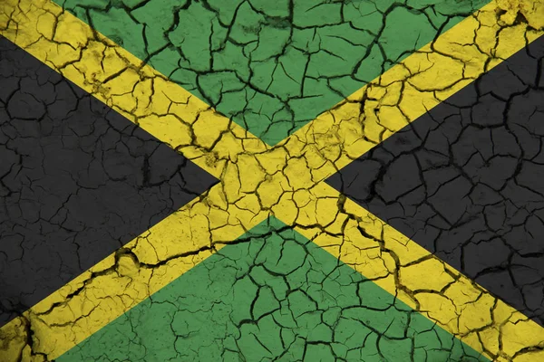 Bandera Jamaika Textura Fondo Concepto Para Soluciones Diseño — Foto de Stock