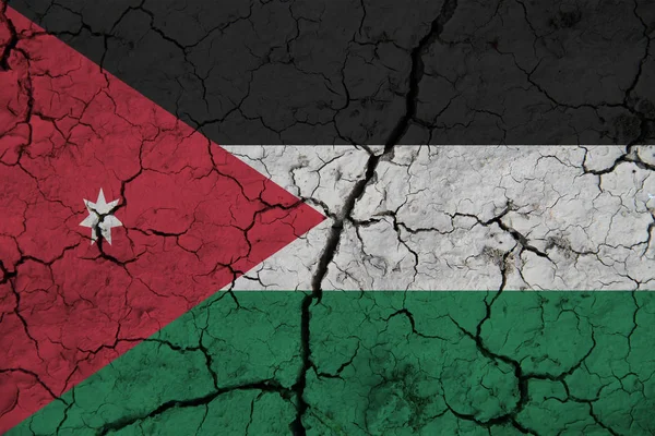 Йорданський Прапор Тлі Текстури Концепція Дизайнерських Рішень — стокове фото
