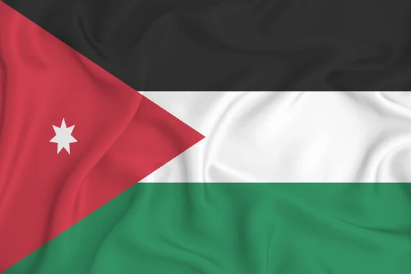Flaga Jordana Fakturze Tła Koncepcja Rozwiązań Projektowych — Zdjęcie stockowe