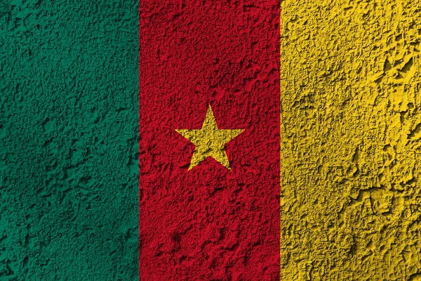 Kamerun Zászló Háttér Textúra Tervezői Megoldások Koncepciója — Stock Fotó
