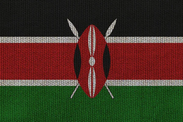 Kenya Vlajka Pozadí Textury Koncept Pro Návrhářská Řešení — Stock fotografie