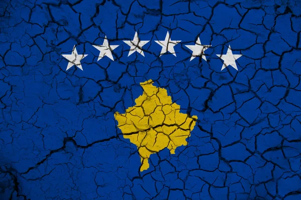 Kosovo Bandera Textura Fondo Concepto Para Soluciones Diseño —  Fotos de Stock
