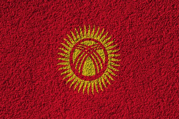 Kyrgyzstan Flag Background Texture Concept Designer Solutions — Stock Photo, Image