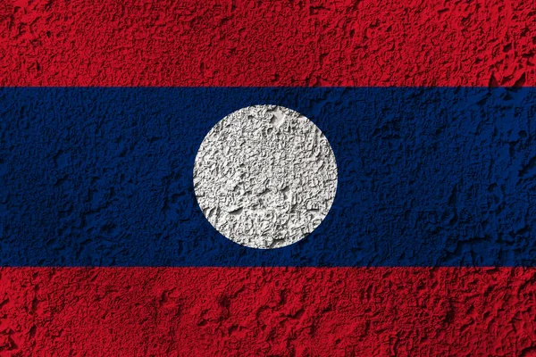 Laoská Vlajka Textuře Pozadí Koncept Pro Návrhářská Řešení — Stock fotografie