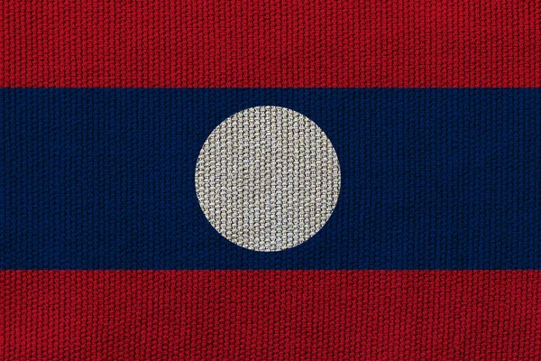 Laos Flagge Auf Der Hintergrundtextur Konzept Für Designerlösungen — Stockfoto