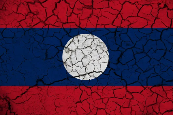 Laoská Vlajka Textuře Pozadí Koncept Pro Návrhářská Řešení — Stock fotografie