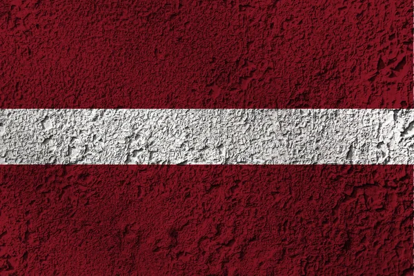 Lettland Flagge Auf Dem Hintergrund Textur Konzept Für Designerlösungen — Stockfoto