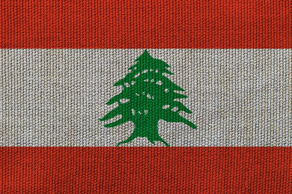 Флаг Ливана Фоне Текстуры Концепция Дизайнерских Решений — стоковое фото