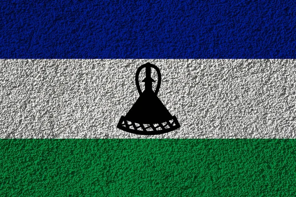 Lesotho Zászló Háttér Textúra Tervezői Megoldások Koncepciója — Stock Fotó