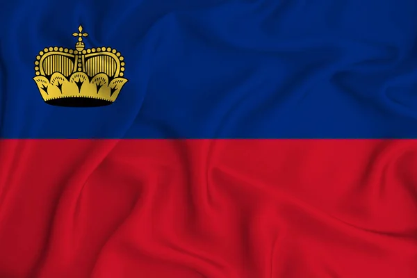 Bandera Liechtenstein Textura Fondo Concepto Para Soluciones Diseño —  Fotos de Stock