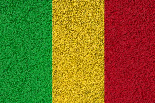 Drapeau Mali Sur Texture Fond Concept Solutions Concepteur — Photo