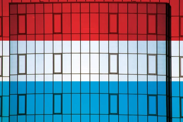 텍스처에 룩셈부르크 국기가 디자이너 해결책에 — 스톡 사진