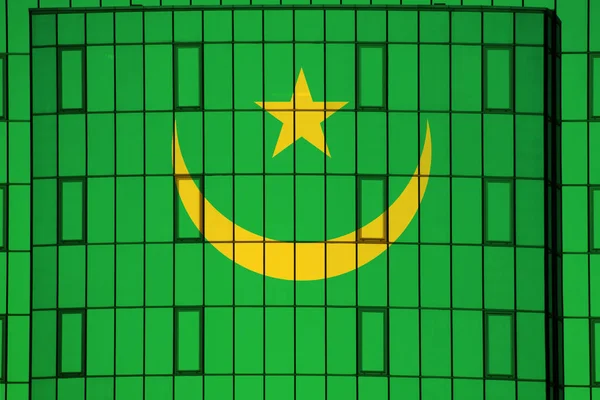 Σημαία Mauritania Στην Υφή Φόντου Έννοια Για Σχεδιαστικές Λύσεις — Φωτογραφία Αρχείου
