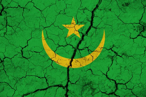 Σημαία Mauritania Στην Υφή Φόντου Έννοια Για Σχεδιαστικές Λύσεις — Φωτογραφία Αρχείου