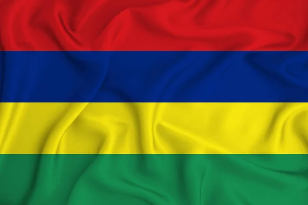 Flaga Mauritiusa Fakturze Tła Koncepcja Rozwiązań Projektowych — Zdjęcie stockowe