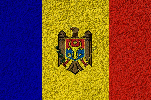 Bandeira Moldávia Textura Fundo Conceito Para Soluções Designer — Fotografia de Stock