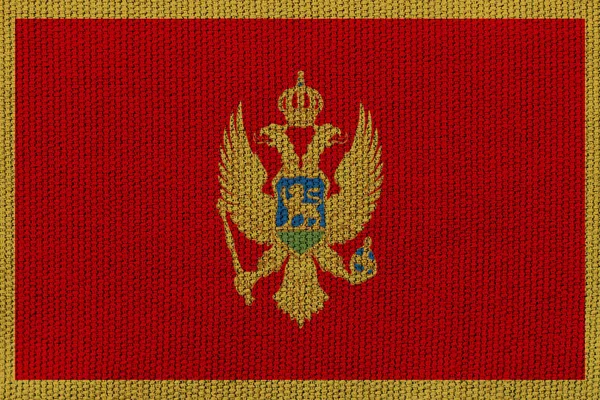Montenegro Vlag Achtergrond Textuur Concept Voor Designer Oplossingen — Stockfoto