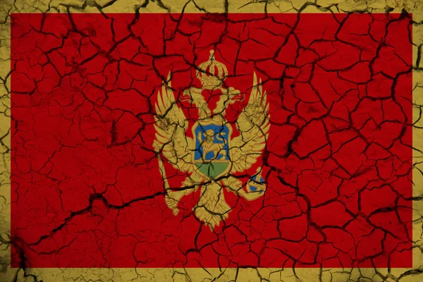 Montenegro Bandeira Textura Fundo Conceito Para Soluções Designer — Fotografia de Stock