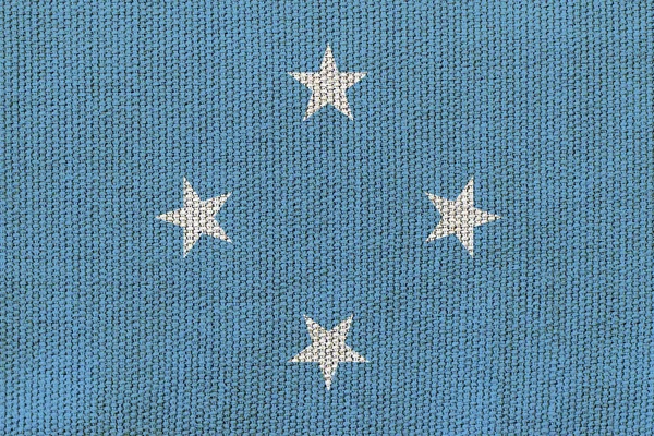 Micronesia Flag Background Texture Concept Designer Solutions — Stock Photo, Image