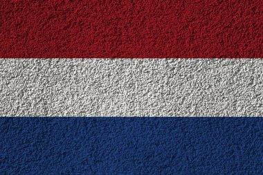 Arka planda Hollanda bayrağı var. Tasarımcı çözümleri kavramı.