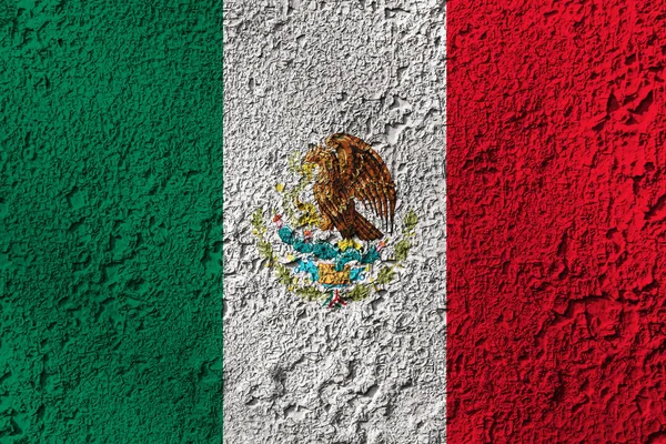 Bandera México Textura Fondo Concepto Para Soluciones Diseño —  Fotos de Stock