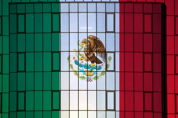 Bandera México Textura Fondo Concepto Para Soluciones Diseño —  Fotos de Stock