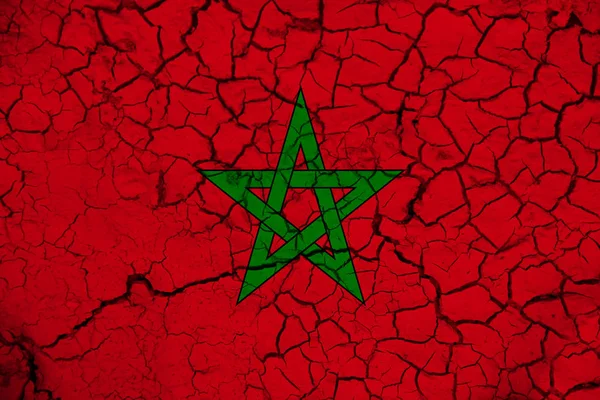 Bandera Marruecos Textura Fondo Concepto Para Soluciones Diseño — Foto de Stock