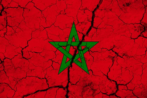Bandiera Marocco Sullo Sfondo Concetto Soluzioni Design — Foto Stock