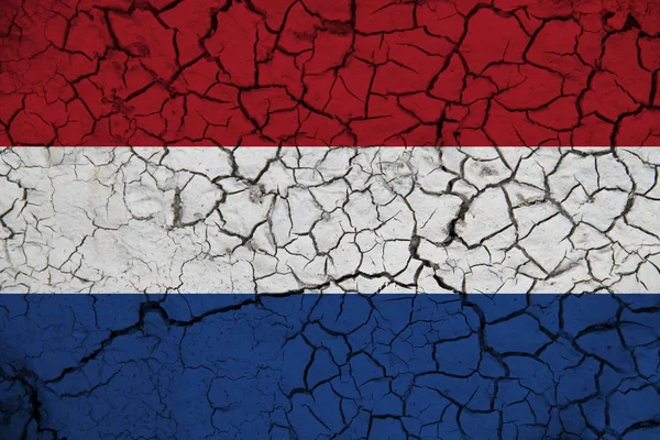 Nederlandse Vlag Achtergrond Textuur Concept Voor Designer Oplossingen — Stockfoto