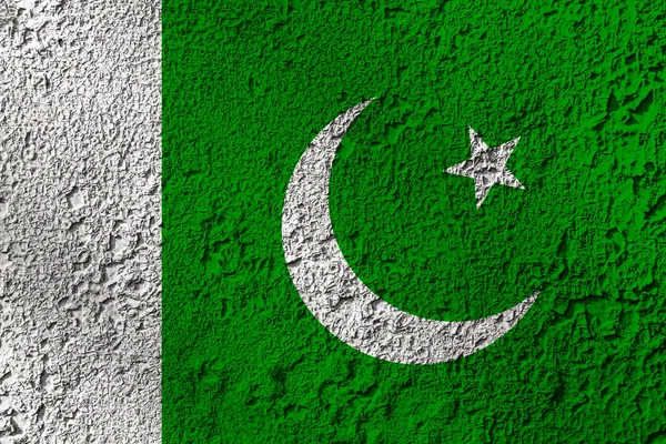 Пакистанський Прапор Тлі Текстури Концепція Дизайнерських Рішень — стокове фото
