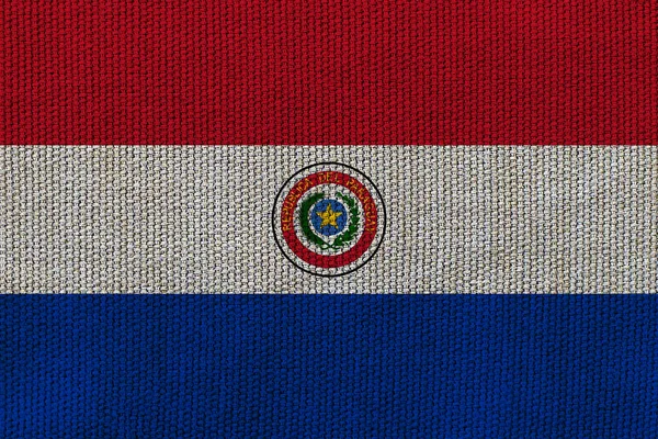 Флаг Парагвая Фоне Текстуры Концепция Дизайнерских Решений — стоковое фото
