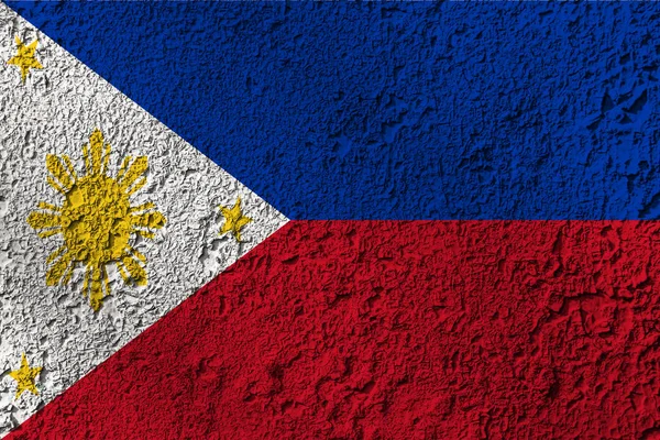 Σημαία Φιλιππίνων Στην Υφή Φόντου Έννοια Για Σχεδιαστικές Λύσεις — Φωτογραφία Αρχείου