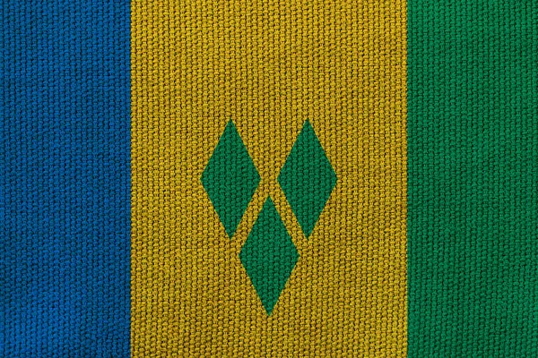 Saint Vincent Grenadines Flag Background Texture Concept Designer Solutions — ストック写真