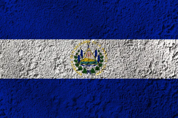 Bandera Salvador Textura Fondo Concepto Para Soluciones Diseño — Foto de Stock