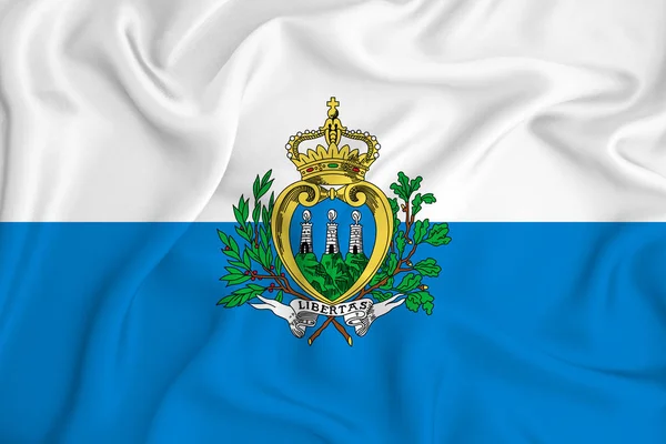 Bandera San Marino Textura Fondo Concepto Para Soluciones Diseño — Foto de Stock