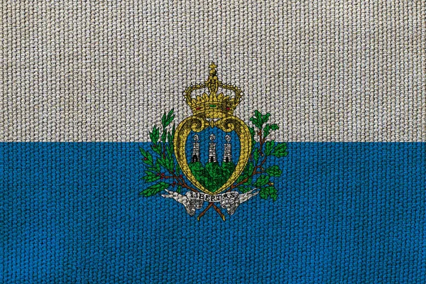 Bandeira San Marino Textura Fundo Conceito Para Soluções Designer — Fotografia de Stock