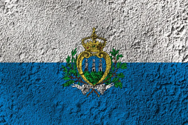 Bandeira San Marino Textura Fundo Conceito Para Soluções Designer — Fotografia de Stock