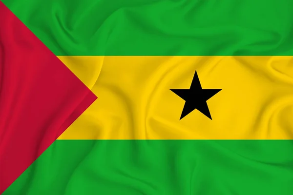 Sao Tome Vlag Achtergrond Textuur Concept Voor Designer Oplossingen — Stockfoto