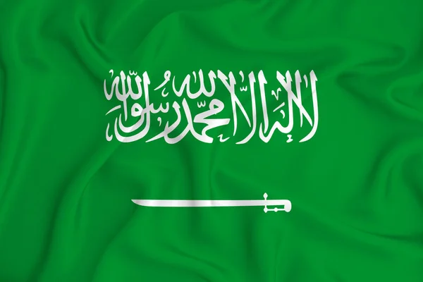 Saudi Arabia Flagge Auf Dem Hintergrund Textur Konzept Für Designerlösungen — Stockfoto