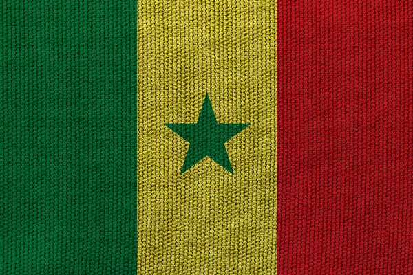 Bandera Senegal Textura Fondo Concepto Para Soluciones Diseño —  Fotos de Stock