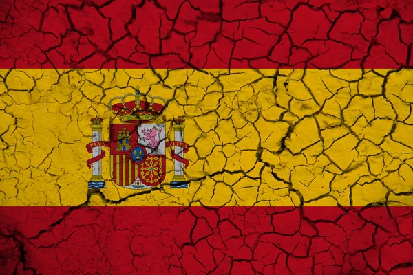 Espanha Bandeira Textura Fundo Conceito Para Soluções Designer — Fotografia de Stock