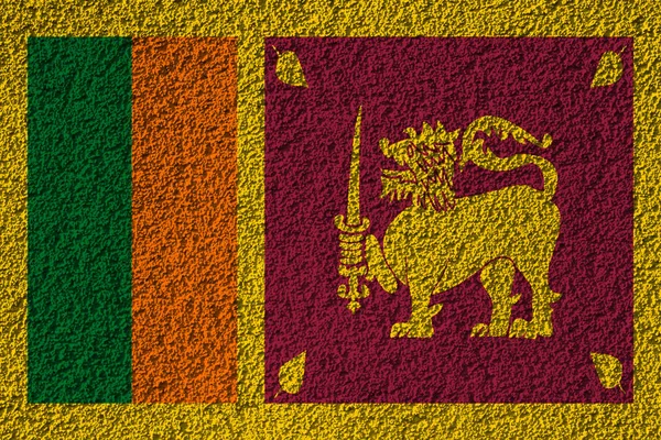 Sri Lanka Vlag Achtergrond Textuur Concept Voor Designer Oplossingen — Stockfoto