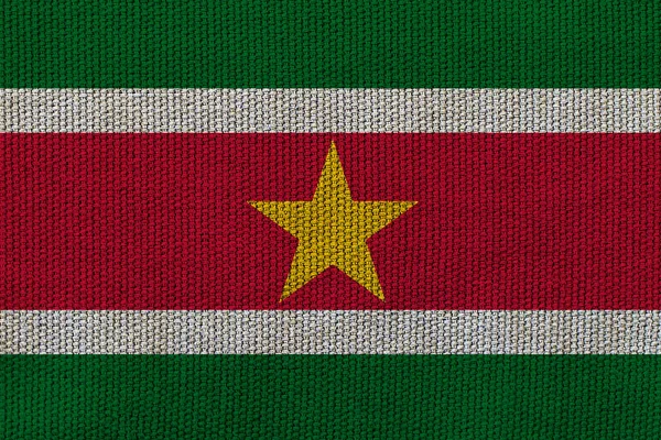 Drapeau Suriname Sur Texture Fond Concept Solutions Concepteur — Photo