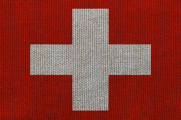 Bandera Suiza Textura Fondo Concepto Para Soluciones Diseño — Foto de Stock