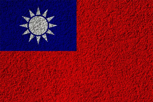 Taiwan Flag Background Texture Concept Designer Solutions — Stock Photo, Image