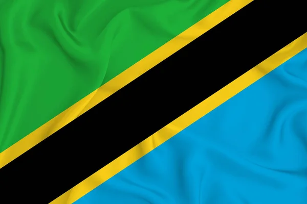 Tanzania Flag Background Texture Concept Designer Solutions — Stock Photo, Image