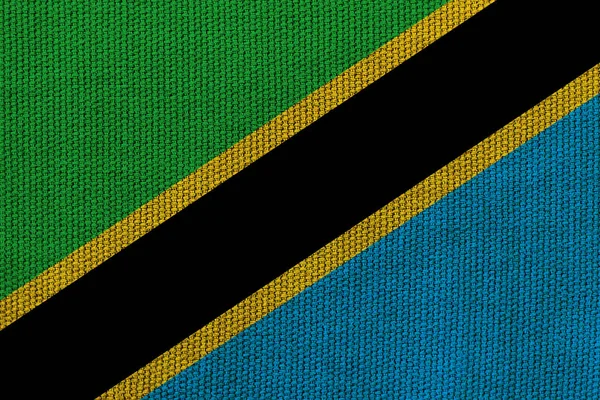 Arka Planda Tanzanya Bayrağı Var Tasarımcı Çözümleri Kavramı — Stok fotoğraf