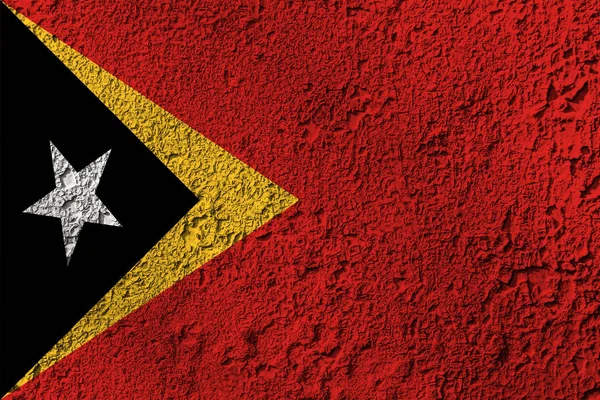 Timor Σημαία Στην Υφή Φόντου Έννοια Για Σχεδιαστικές Λύσεις — Φωτογραφία Αρχείου