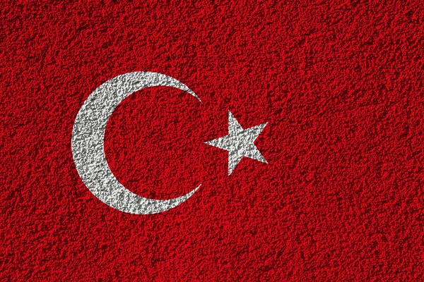 Bandera Turquía Textura Fondo Concepto Para Soluciones Diseño —  Fotos de Stock